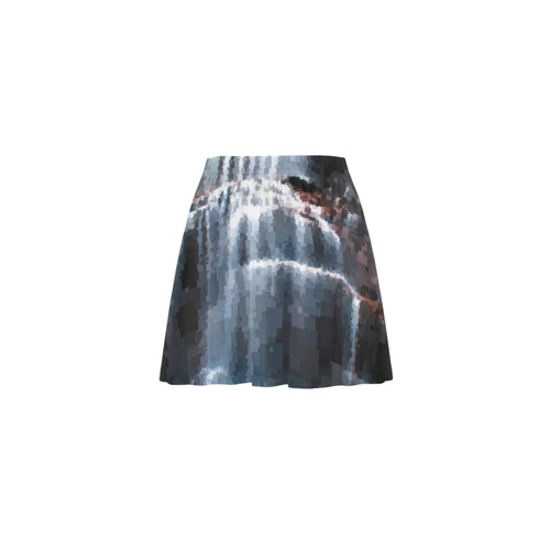 Pixel Waterfall Mini Skating Skirt (Model D36)