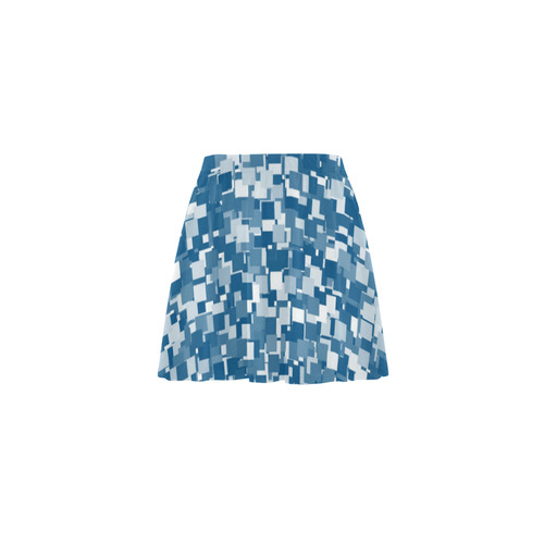 Snorkel Blue Pixels Mini Skating Skirt (Model D36)