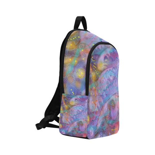 Brian Eno Music. Painted while listening to Brian Eno's music. Fabric Backpack for Adult (Model 1659)