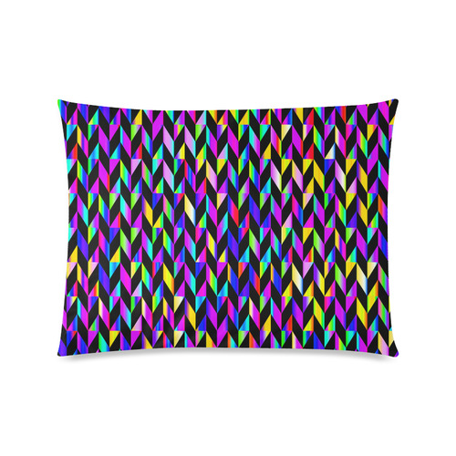 Purple Blue Rainbow Polygon Custom Picture Pillow Case 20"x26" (one side)