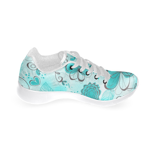 Teal Dreams Doodle Women’s Running Shoes (Model 020)