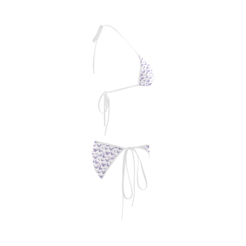 Cute Purple Butterflies Custom Bikini Swimsuit