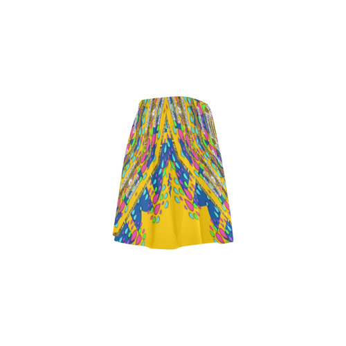 Happy fantasy earth mandala Mini Skating Skirt (Model D36)