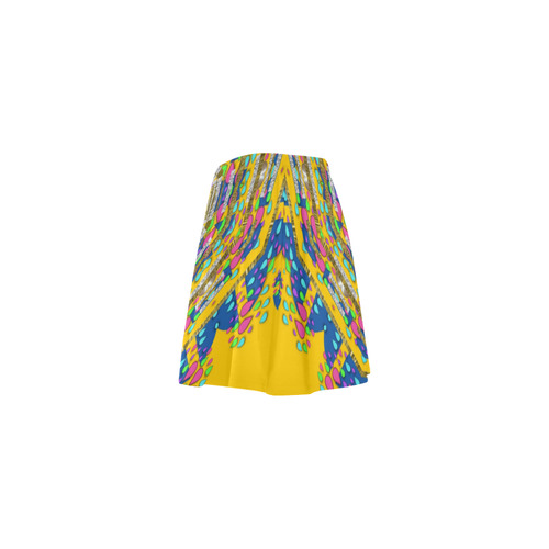 Happy fantasy earth mandala Mini Skating Skirt (Model D36)