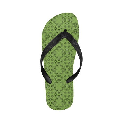 Greenery Shadows Flip Flops for Men/Women (Model 040)