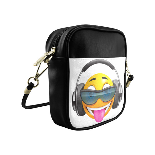 Happy Face Sunglasses Headphones Sling Bag (Model 1627)