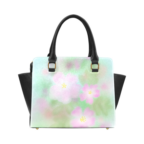 Pink Wild Roses. Inspired by the Magic Island of Gotland. Classic Shoulder Handbag (Model 1653)