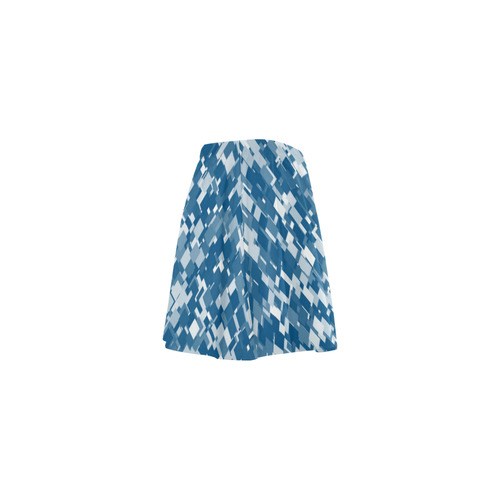 Snorkel Blue Pixels Mini Skating Skirt (Model D36)