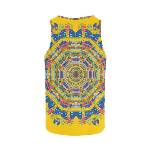 Happy fantasy earth mandala All Over Print Tank Top for Men (Model T43)