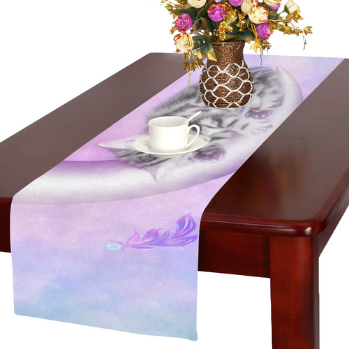 Cute sleeping kitten Table Runner 16x72 inch