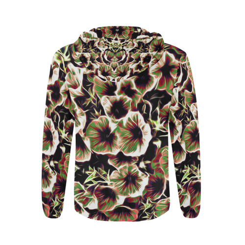 amazing floral 517B by JamColors All Over Print Full Zip Hoodie for Men (Model H14)