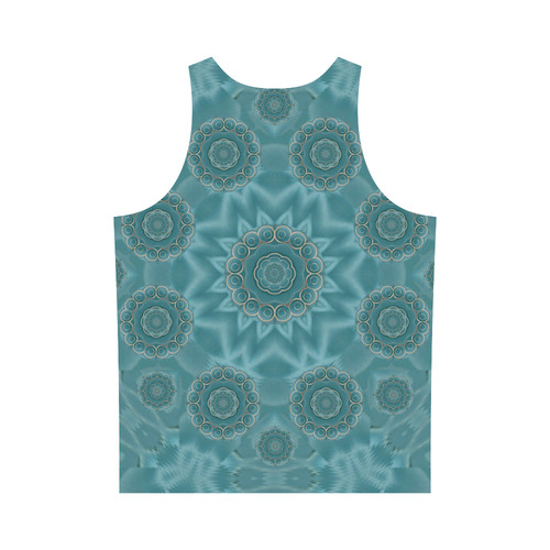 Wood and stars in the blue pop art All Over Print Tank Top for Men (Model T43)