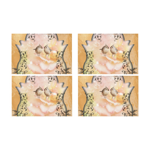 Cute little birds Placemat 12’’ x 18’’ (Set of 4)