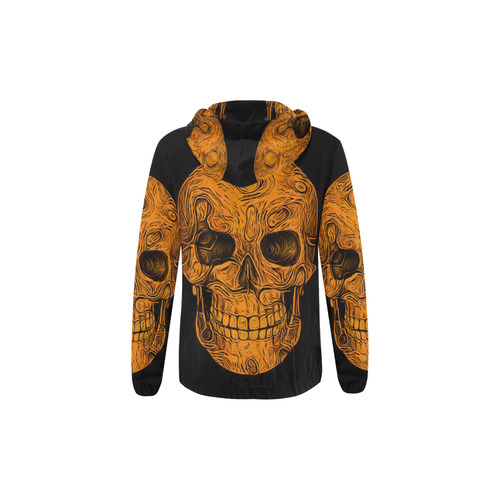 Skull-Unusual and unique 05E by JamColors All Over Print Full Zip Hoodie for Kid (Model H14)