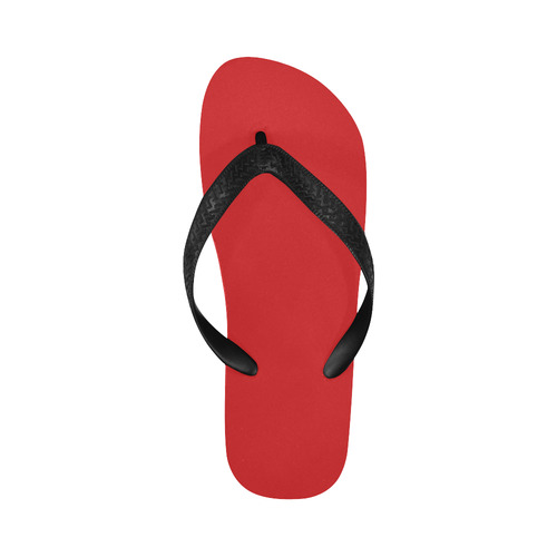 Fiery Red Flip Flops for Men/Women (Model 040)