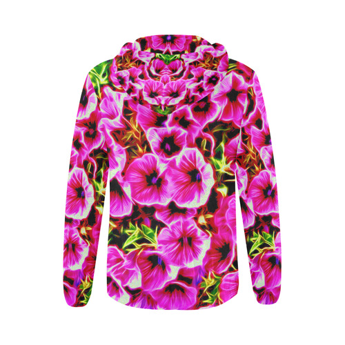 amazing floral 517C by JamColors All Over Print Full Zip Hoodie for Women (Model H14)