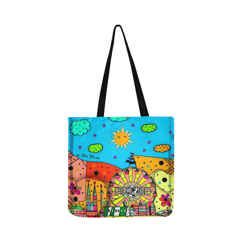 Bremen Popart by Nico Bielow Reusable Shopping Bag Model 1660 (Two sides)