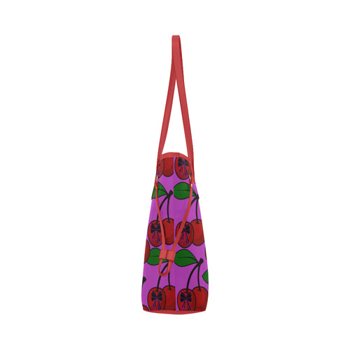 cherry n bow Clover Canvas Tote Bag (Model 1661)