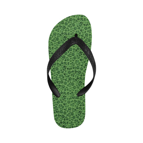 Ivy Green Vintage Flowers Flip Flops for Men/Women (Model 040)