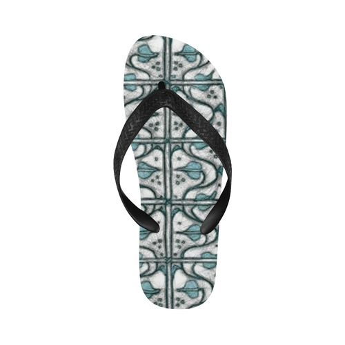 Leaf and Vines Flip Flops for Men/Women (Model 040)