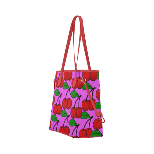rockabilly cherry Clover Canvas Tote Bag (Model 1661)