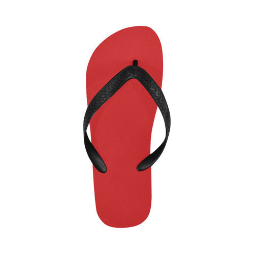 Fiery Red Flip Flops for Men/Women (Model 040)