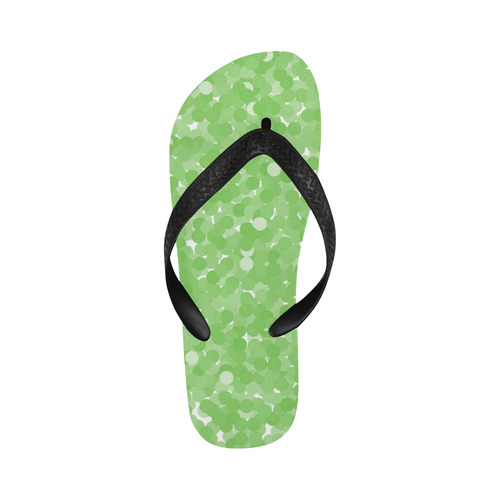 Green Flash Bubboles Flip Flops for Men/Women (Model 040)