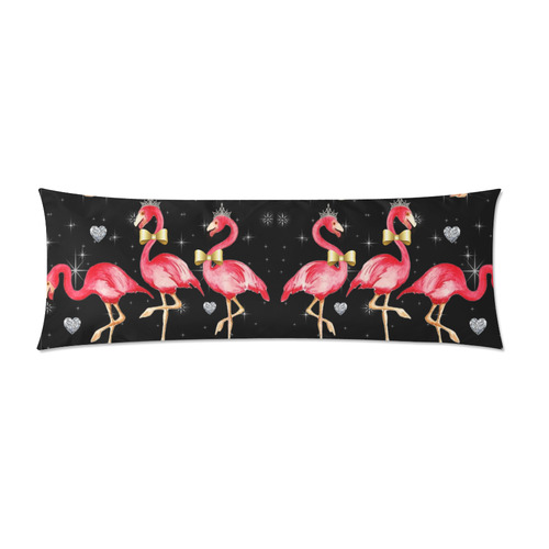 Royal flamingo Custom Zippered Pillow Case 21"x60"(Two Sides)