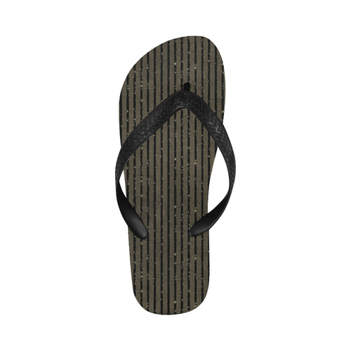 Brown Stripe Flip Flops for Men/Women (Model 040)