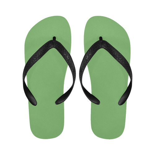 Grass Green Flip Flops for Men/Women (Model 040)