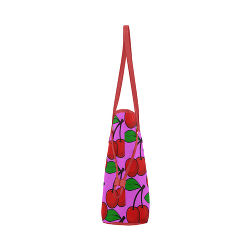 rockabilly cherry Clover Canvas Tote Bag (Model 1661)