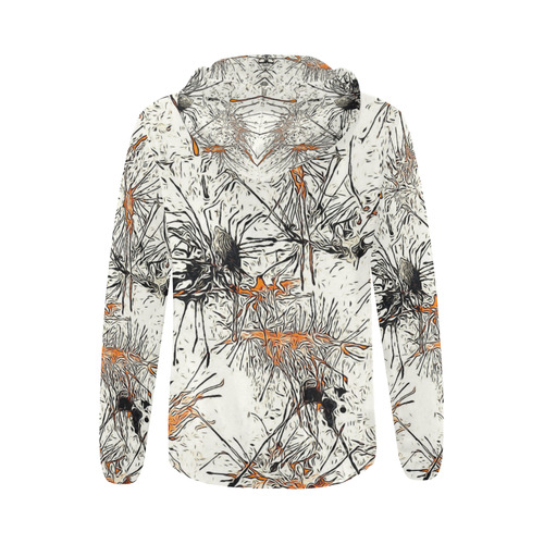 color fun 03E by FeelGood All Over Print Full Zip Hoodie for Women (Model H14)