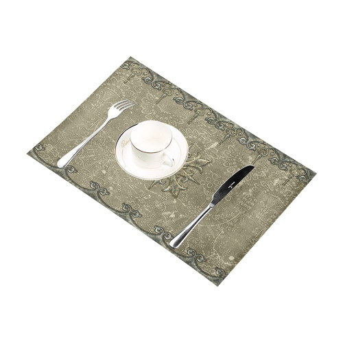 Elegant design with cross Placemat 12’’ x 18’’ (Set of 4)