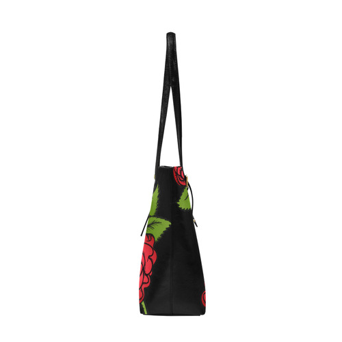 Skulls With Red Roses Euramerican Tote Bag/Large (Model 1656)