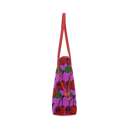 cherry n bow Clover Canvas Tote Bag (Model 1661)