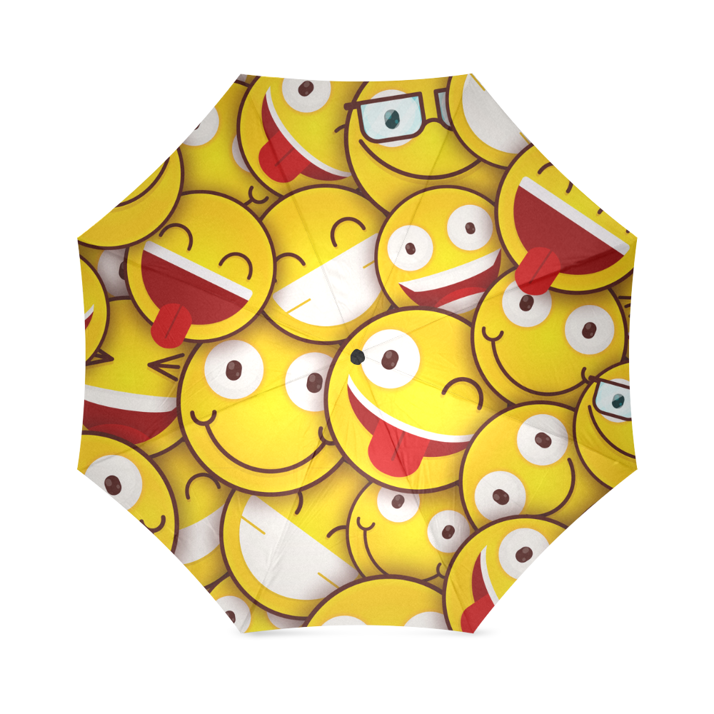 I Love Your Smile Emojis Foldable Umbrella (Model U01) ID D1636250