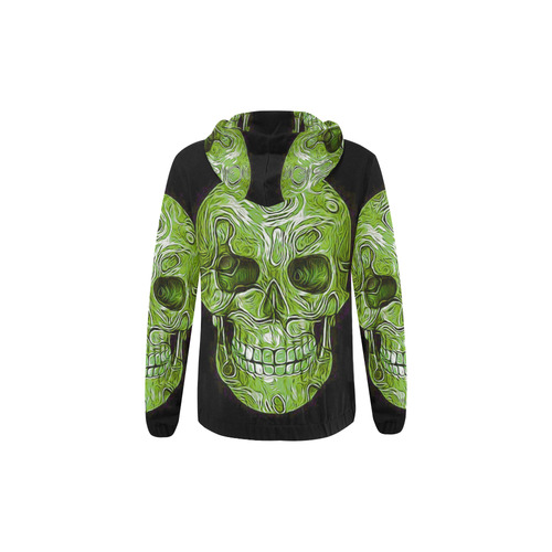 Skull-Unusual and unique 05D by JamColors All Over Print Full Zip Hoodie for Kid (Model H14)