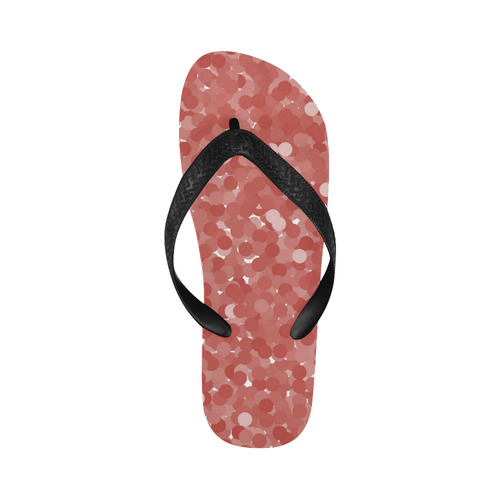 Aurora Red Bubbles Flip Flops for Men/Women (Model 040)