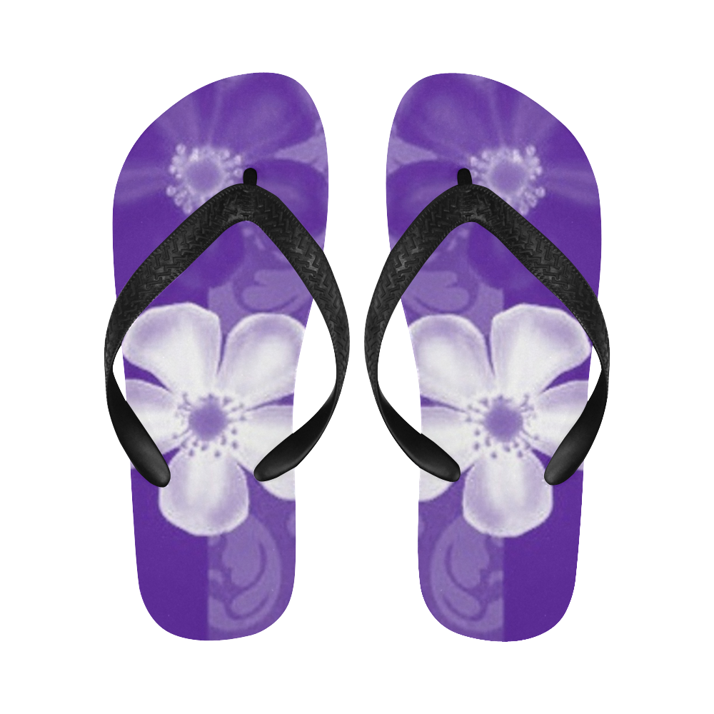 mens purple flip flops