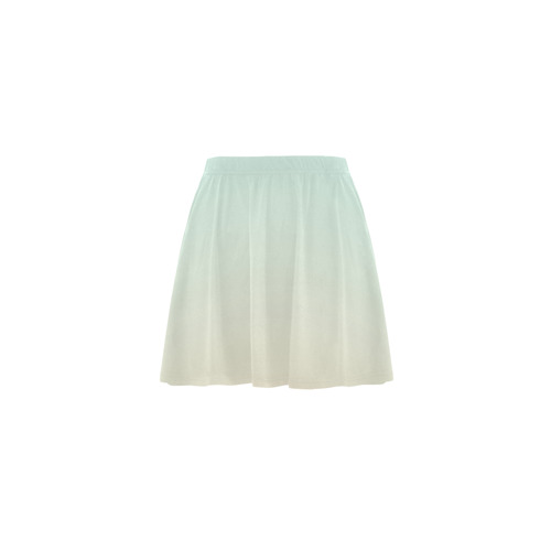 Pale-Turquoise-Tropical-Paradise-Ibiza-Island Mini Skating Skirt (Model D36)