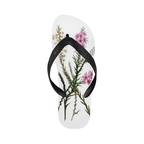 Vintage Wildflowers Flip Flops for Men/Women (Model 040)