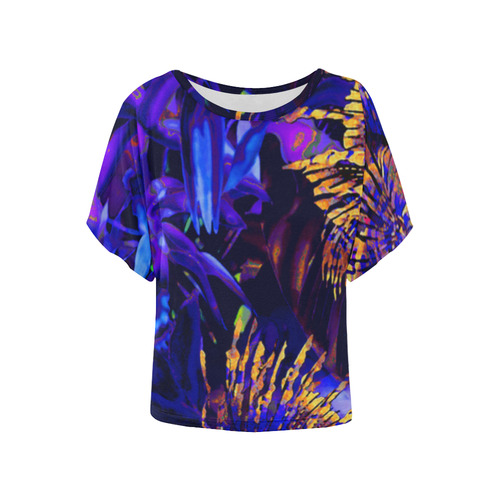 lionfish2 Women's Batwing-Sleeved Blouse T shirt (Model T44)