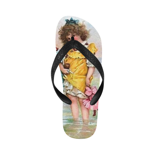 My Dollies and Me by the Sea Flip Flops for Men/Women (Model 040)