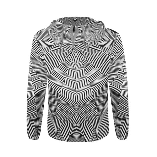 sd fuck optic All Over Print Full Zip Hoodie for Men (Model H14)