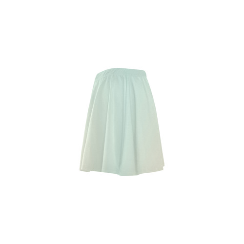 Pale-Turquoise-Tropical-Paradise-Ibiza-Island Mini Skating Skirt (Model D36)