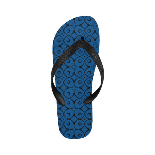 My Lucky Day Lapis Blue Flip Flops for Men/Women (Model 040)