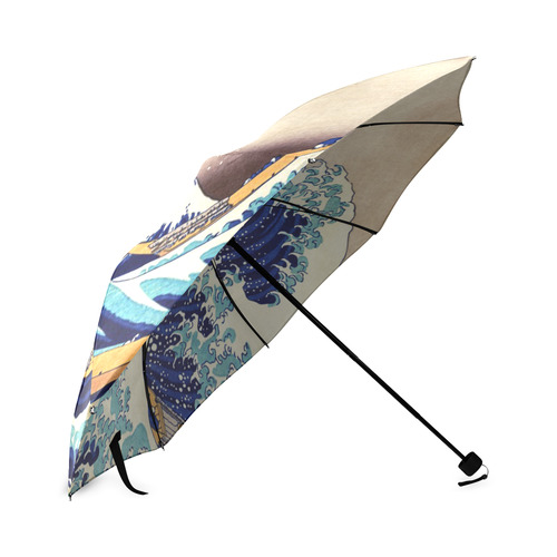 Great Wave Off Kanagawa Katsushika Hokusai Foldable Umbrella (Model U01)