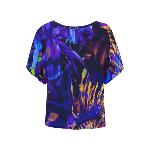 lionfish2 Women's Batwing-Sleeved Blouse T shirt (Model T44)