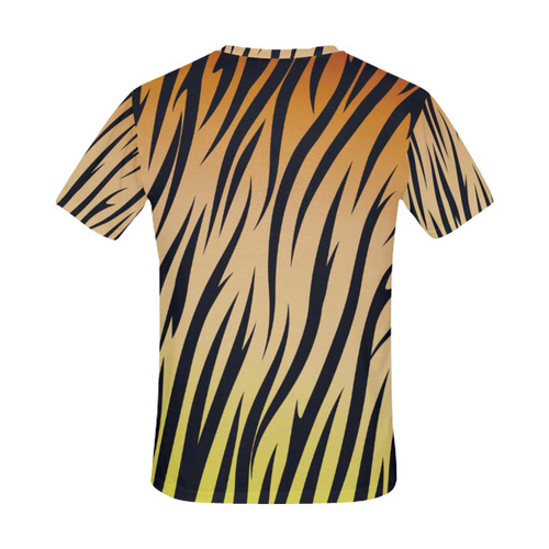 TIGER TEXTURE All Over Print T-Shirt for Men (USA Size) (Model T40)