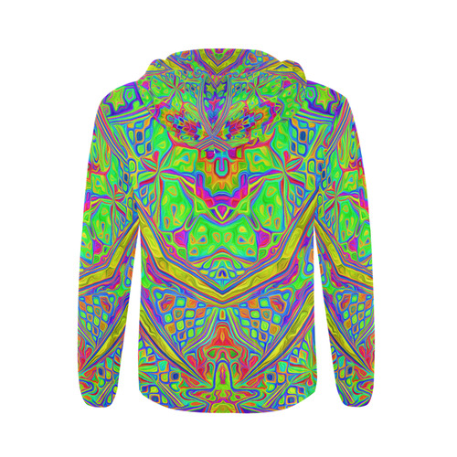 sdzu 244 All Over Print Full Zip Hoodie for Men (Model H14)